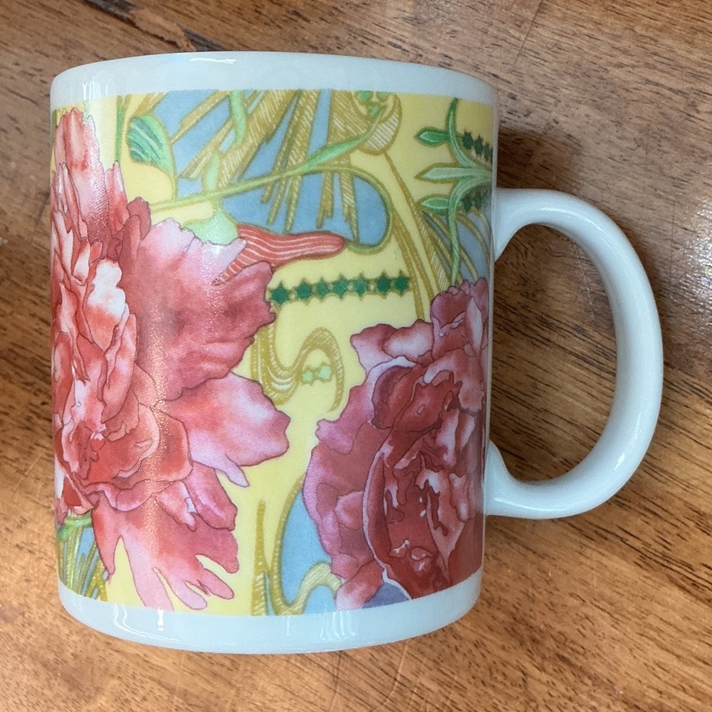 Floral Pink Peony Ceramic Mug - Chaleur